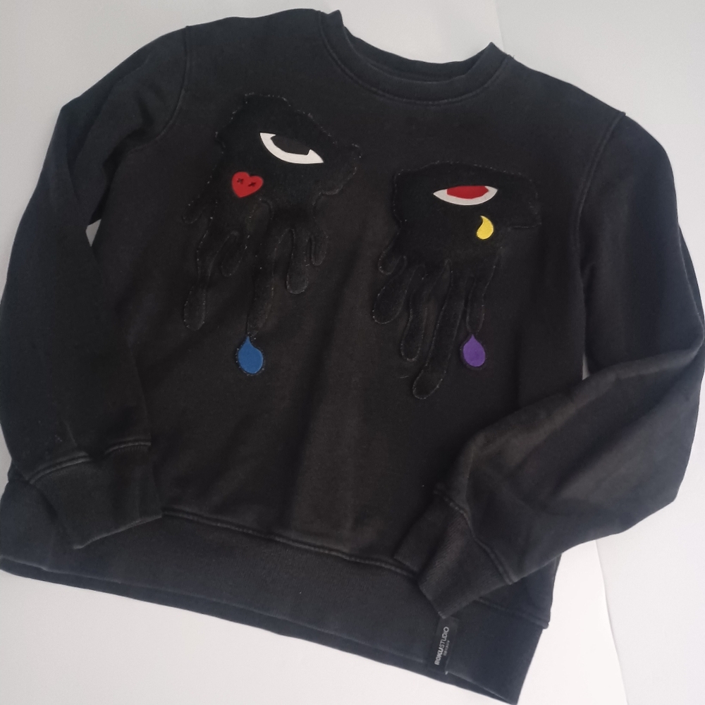 Roku Studios Eye Drip Crew Neck Sweatshirt Sz M UNISEX